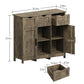 Storage Cabinets,Wooden Floor Cabinet,with Drawers And Shelves Storage