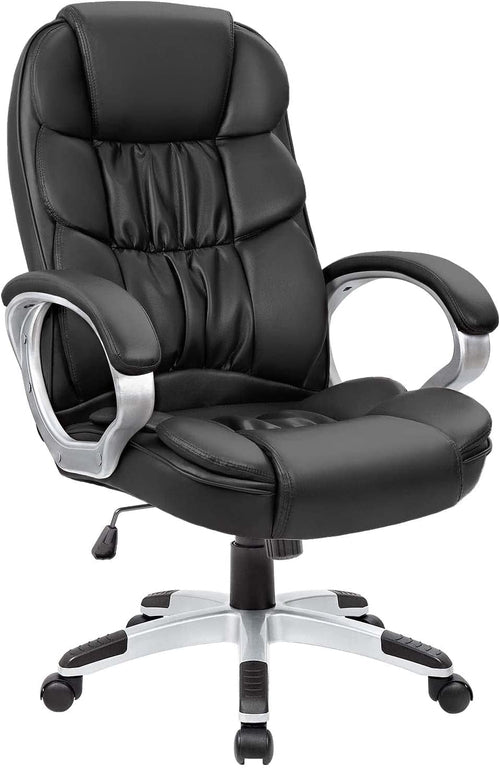 Office Chair High Back Computer Desk Chair, PU Leather Adjustable