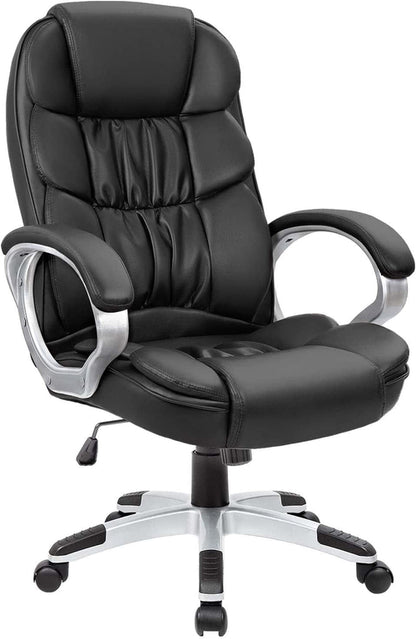 Office Chair High Back Computer Desk Chair, PU Leather Adjustable