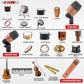 5Core Drum Mic Kit 7 Pcs Kick Bass Tom Snare Dynamic Microphone