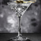 Engraved Martini Glass Set - Insulated Crystal Cocktail Glasses,