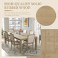 Rustic 7-Piece 78.1inch Extendable Dining Table Set with 18inch