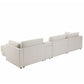 124'' Modular Sectional Sofa with Storage Console and Movable