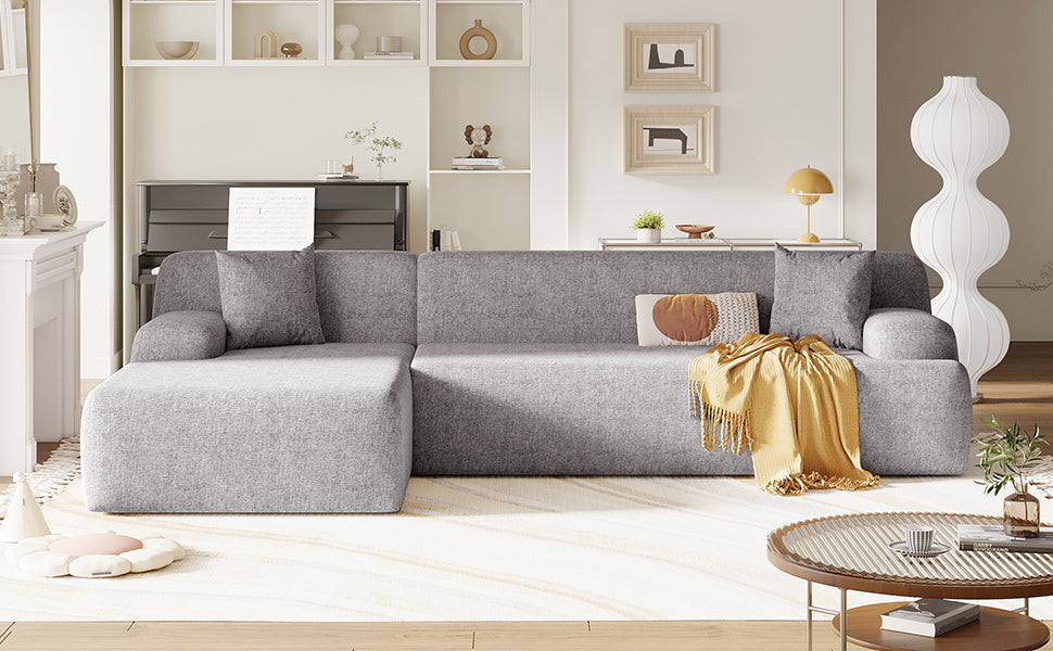 Modern Large L-Shape Modular Sectional Sofa for Living Room, Bedroom,