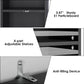 8-Tier Media Tower Rack, 11.6 X 9.3 X 70.9 Inches CD DVD Slim Storage