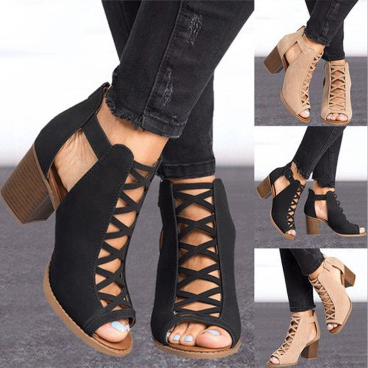 Women High Heel Strappy Sandals