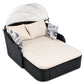 79.9' Outdoor Sunbed with Adjustable Canopy, Double lounge, PE Rattan
