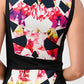 Geometric Floral Print Bodycon Dress