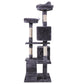 Cat Tree Cat Tower With Catching Ball, Plush Mat, Ladder And Indoor