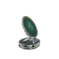 Agate Coasters with Silver Trim, Set of 4