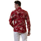Dark Red Mens Slim Fit Designer Dress Shirt - tailored Cotton Shirts