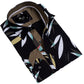Black Floral Mens Slim Fit Designer Dress Shirt - tailored Cotton