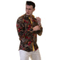Floral Mens Slim Fit Designer Dress Shirt - tailored Cotton Shirts for