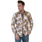 White Black Medusa Greek Key Mens Slim Fit Designer Dress Shirt -