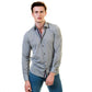 Pastel Grey Mens Slim Fit Designer Dress Shirt - Tailored Cotton