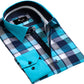 Mens Slim Fit Designer Dress Shirt - tailored Cotton Shirts for Work