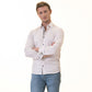 White inside Black Designer Double Cuff Shirt Mens Slim Fit Designer