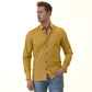 Mustard Printed inside Paisley Mens Slim Fit Designer French Cuff