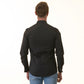 Black insideCheckered Mens Slim Fit Designer French Cuff Shirt