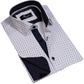 Mens Slim Fit French Cuff Shirts with Cufflink Holes - Casual and