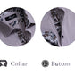 Light Purple Men's Slim Fit French Cuff Shirts with Cufflink Holes -