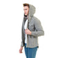 European Wool Luxury Zippered With Hoodie Sweater Jacket Warm Winter