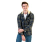 European Wool Luxury Zippered With Hoodie Sweater Jacket Warm Winter