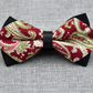 Men's Burgandy Paisley 100% Cotton Pre-Tied Bow Tie