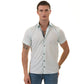 Mint Green Shirt  Paisley  Short Sleeve Button up Shirts - Tailored