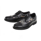 Men's Camo Wingtip Brogue Shoes - Black
