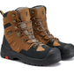 ROCKROOSTER Woodland Men's 8 inch Brown Work Boots, Composite Toe,