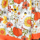 Toddler Girls Autumn Pumpkin Floral Cotton Knit Fall Long Sleeve Dress