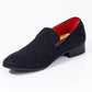 Premium Black Loafers for men designer slip on casual / dress shoes –