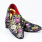 Premium Black Multicolor Loafers for men designer slip on casual /