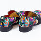 Premium Black Multicolor Floral Loafers for men designer slip on