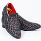 Premium Black And White Check Loafers for men designer slip on casual