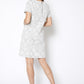 Women's Flower Embossed Shift Dress