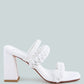 Arnie Braided Straps Block Heeled Sandals