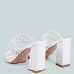 Arnie Braided Straps Block Heeled Sandals