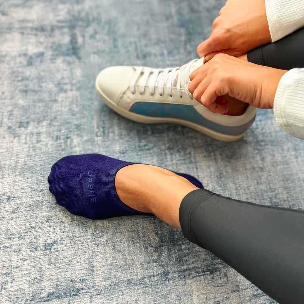 Active Mid-cut No Show Socks | INDIGO NAVY