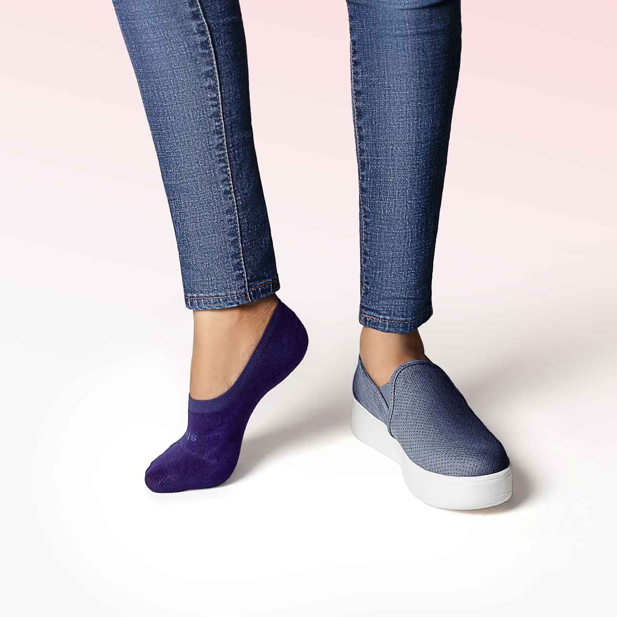 Active Mid-cut No Show Socks | INDIGO NAVY