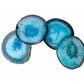 Agate Coasters with Natural Trim, Set of 4