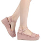 Ankle Strap Wedge Sandals