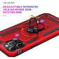 Tech Armor Ring Stand Grip Case with Metal Plate for iPhone 12 /