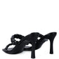 Beladona Double Braided Strap Mid Heel Sandals