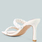 Beladona Double Braided Strap Mid Heel Sandals