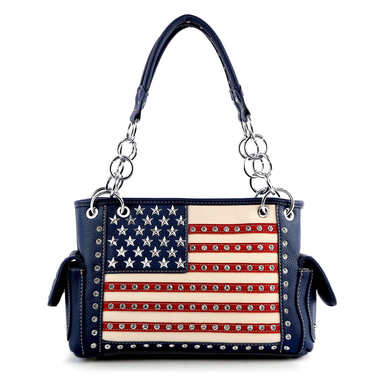 American Flag Rhinestone Handbag