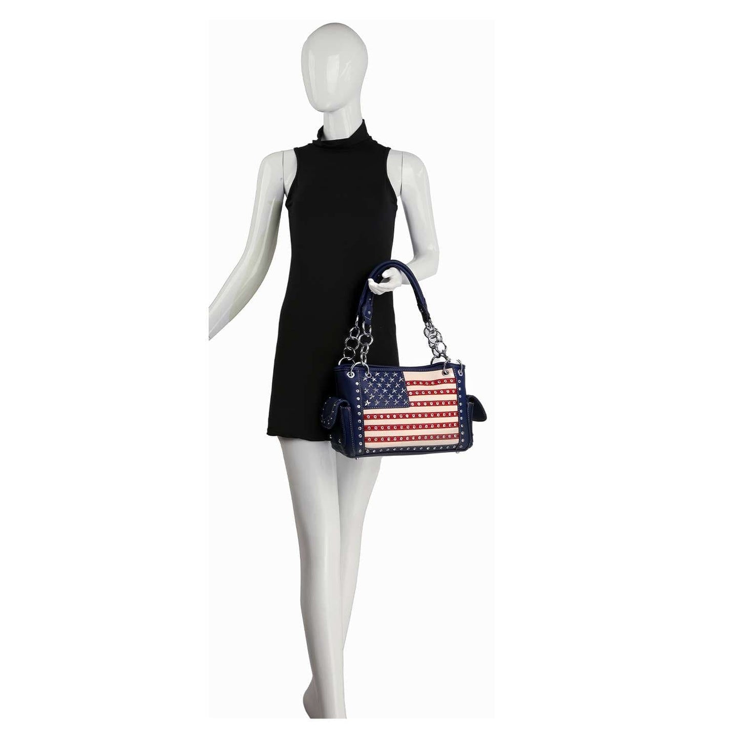 American Flag Rhinestone Handbag