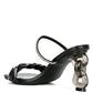 Big Plan Diamante Detail Mid Heel Sandals