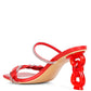 Big Plan Diamante Detail Mid Heel Sandals